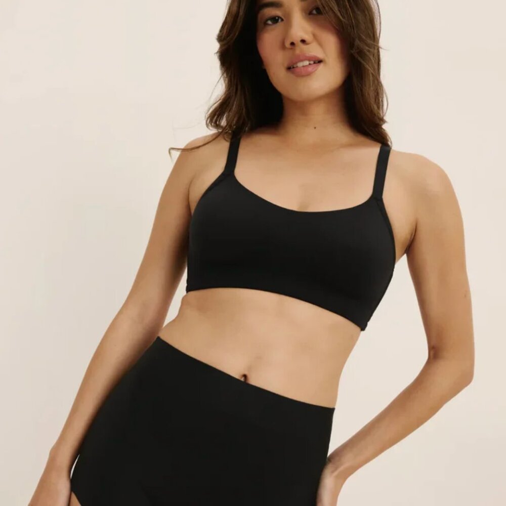 NWT KNIX The One & Only Scoop Bra in Black L+ Fits 36D, 36DD, 36E/DDD